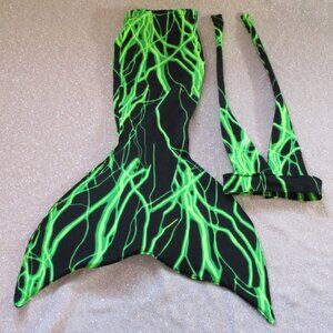 Mermaid Tail for the American Girl or any other 18” Doll - Green Lighting